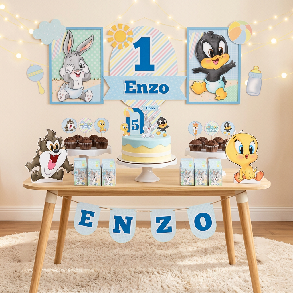 Baby Looney Tunes - Arquivo de Corte / Festa 1