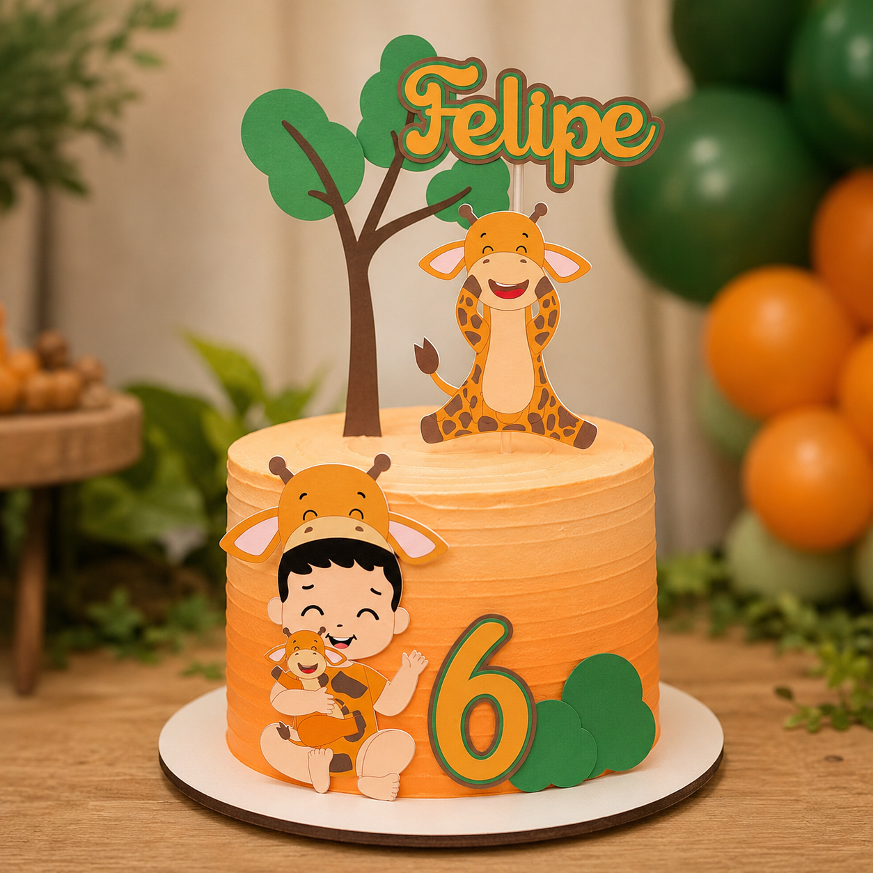 Topo de Bolo - Girafinha  1