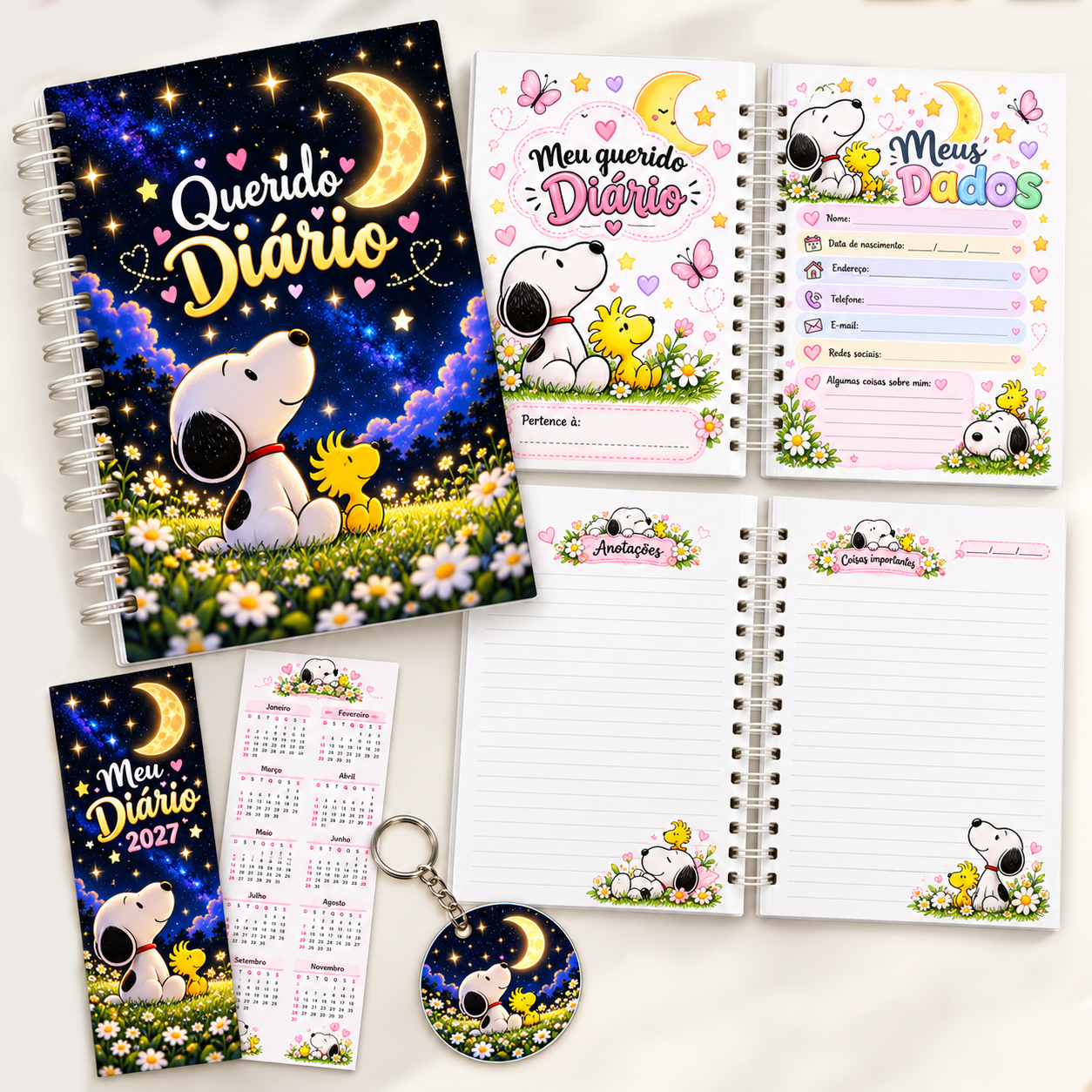 Diário Snoopy - Encadernação 1