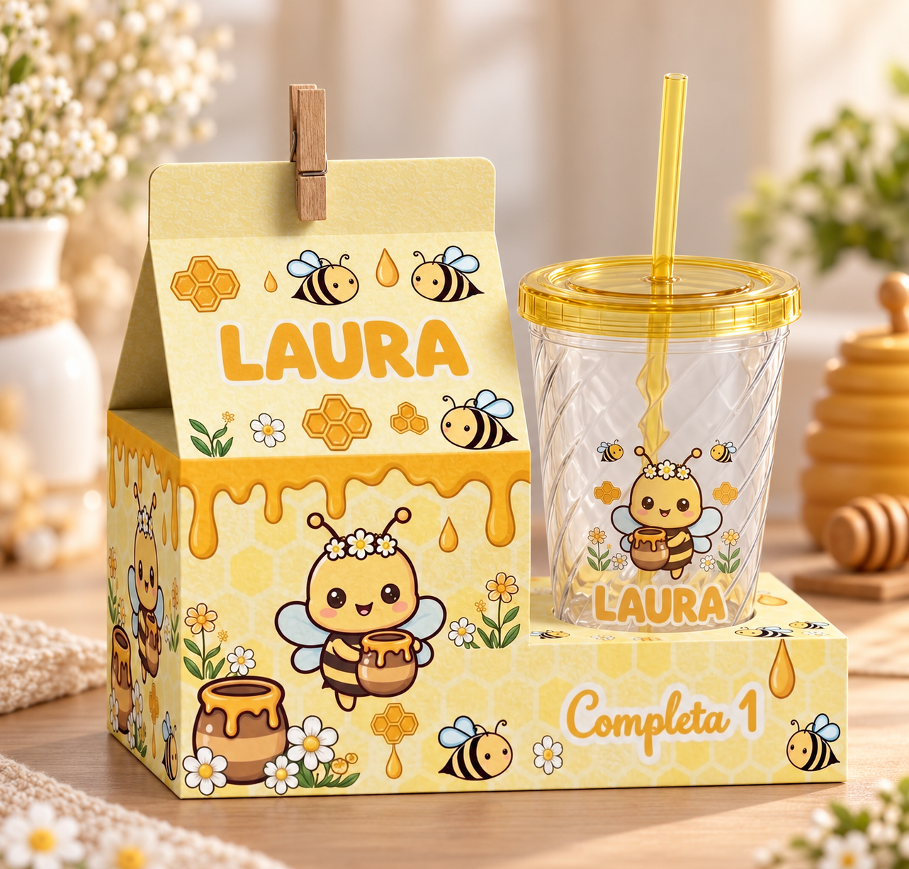 Caixa Milk com Copo - Arquivo de Corte 1