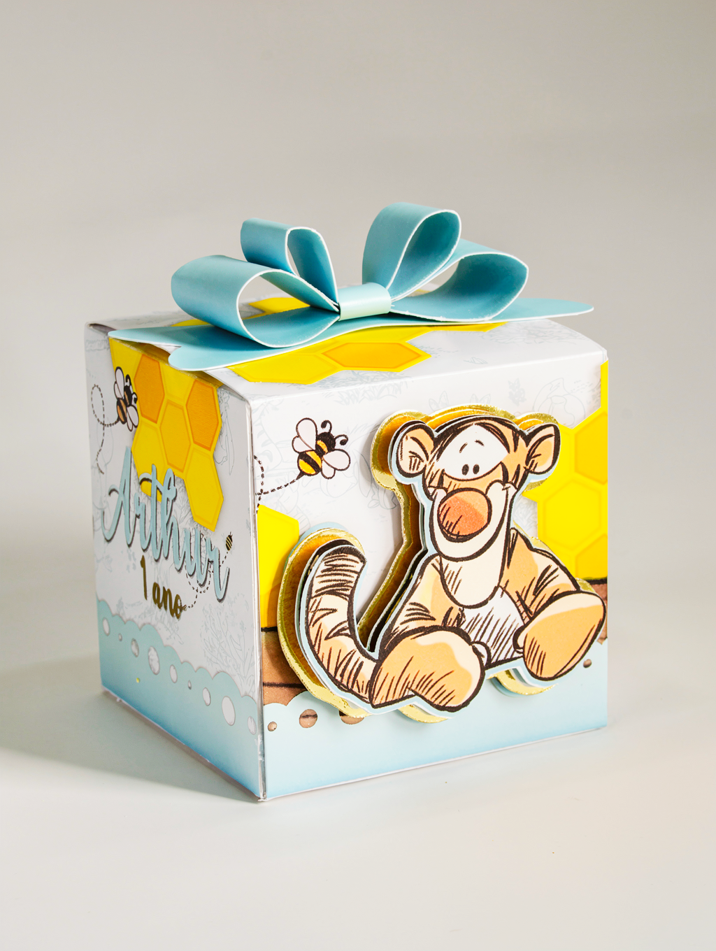 Caixa Cubo Laço | Ursinho Pooh 1