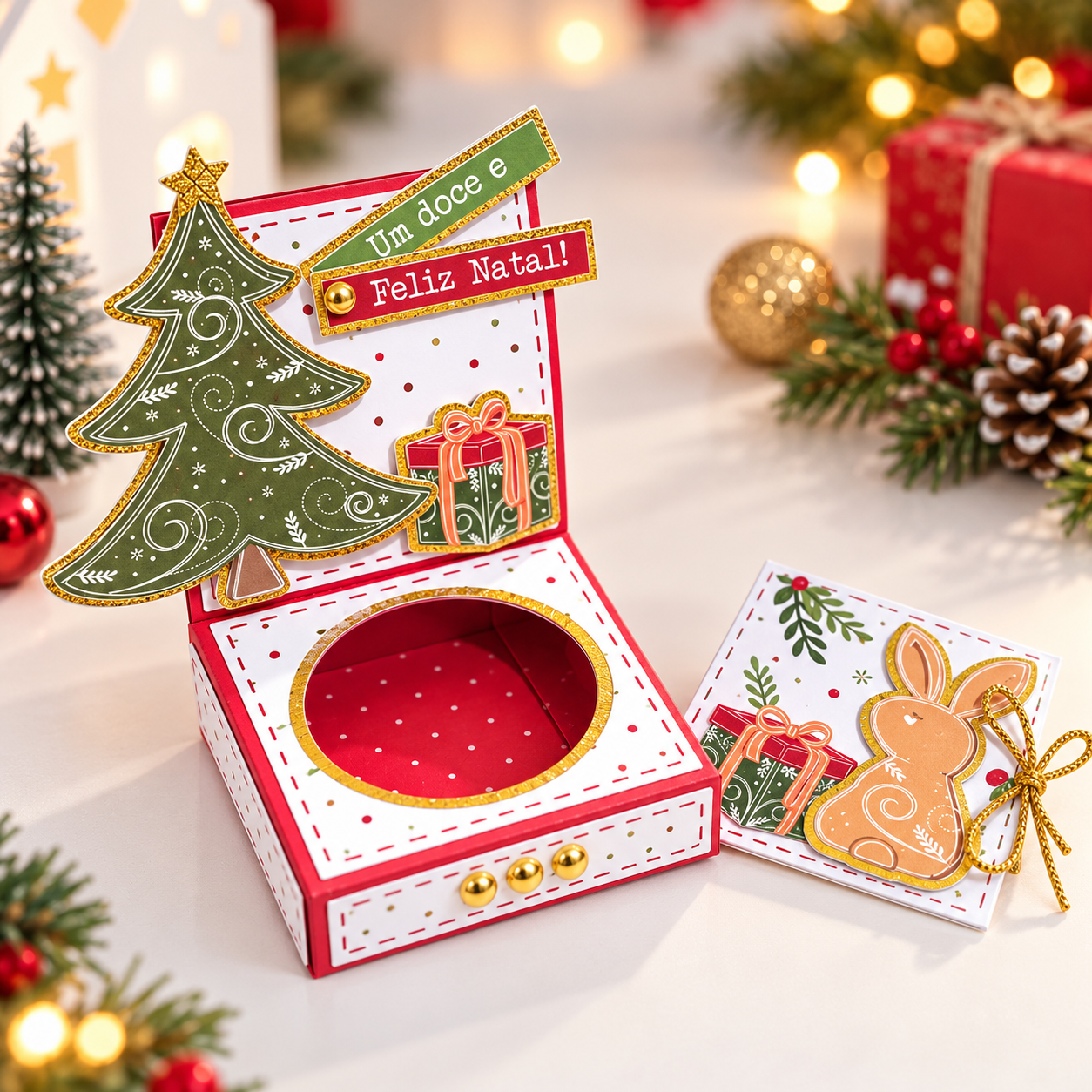 Suporte de Cupcake - Natal 1