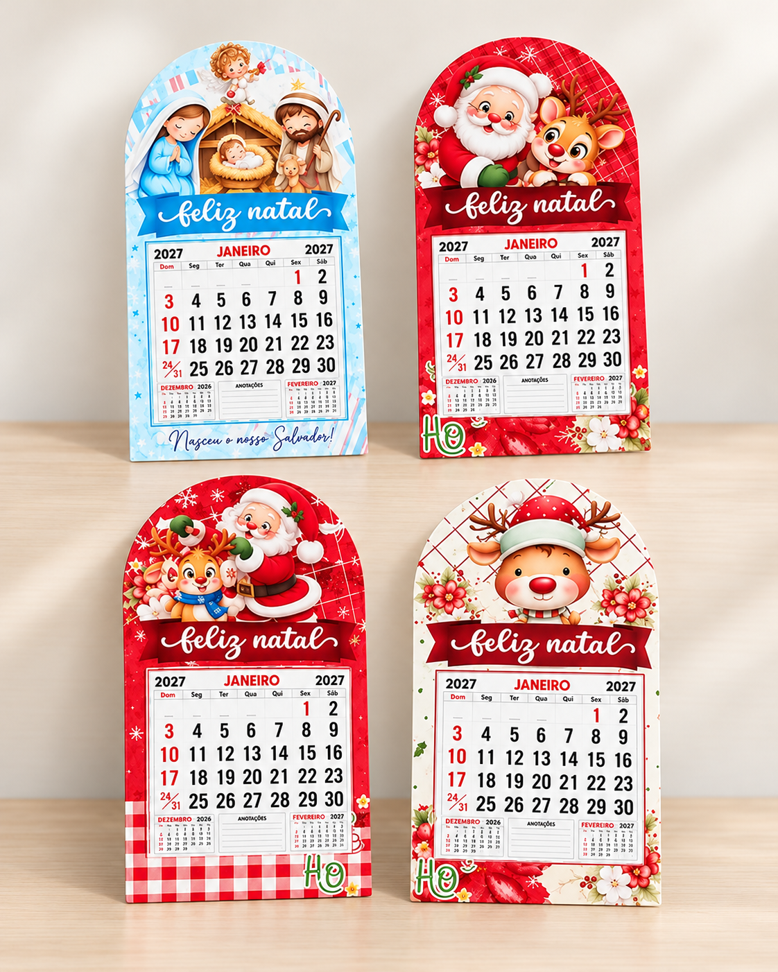 Porta Mini Calendário - Natal 1