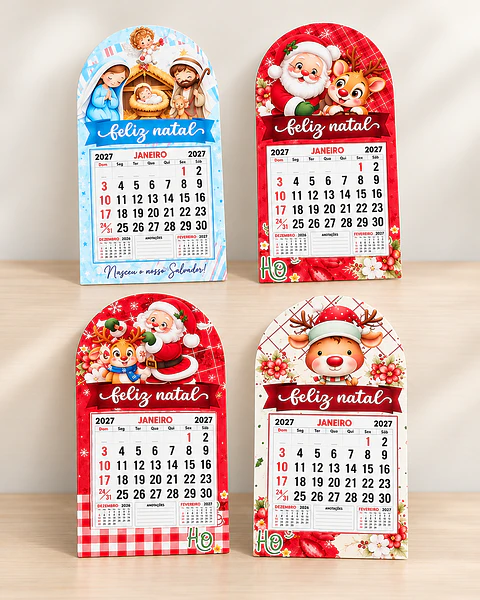 Porta Mini Calendário - Natal