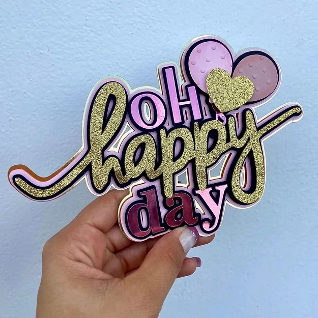 Topo de Bolo - Happy Birthday 1