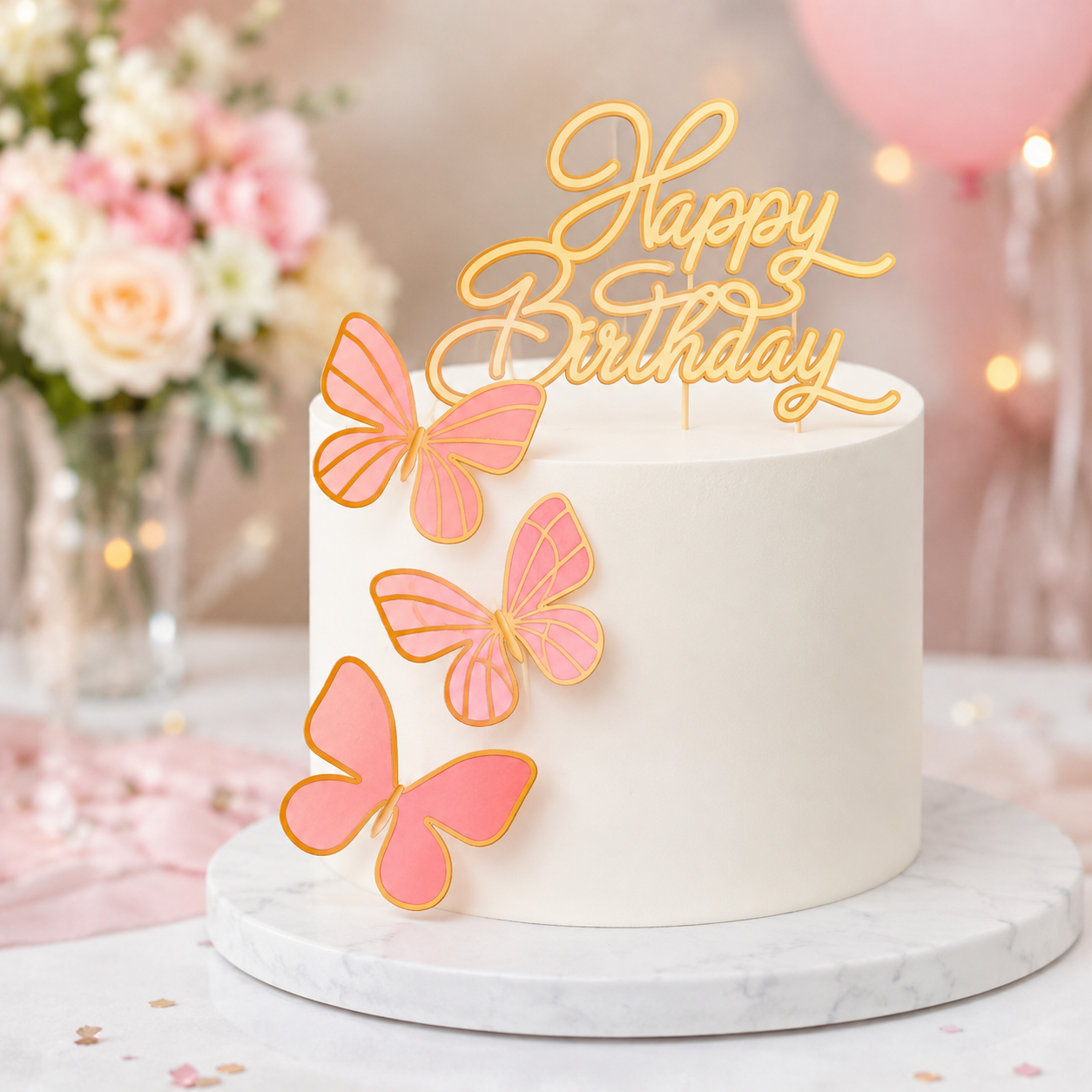 Topo de Bolo - Happy Birthday 1