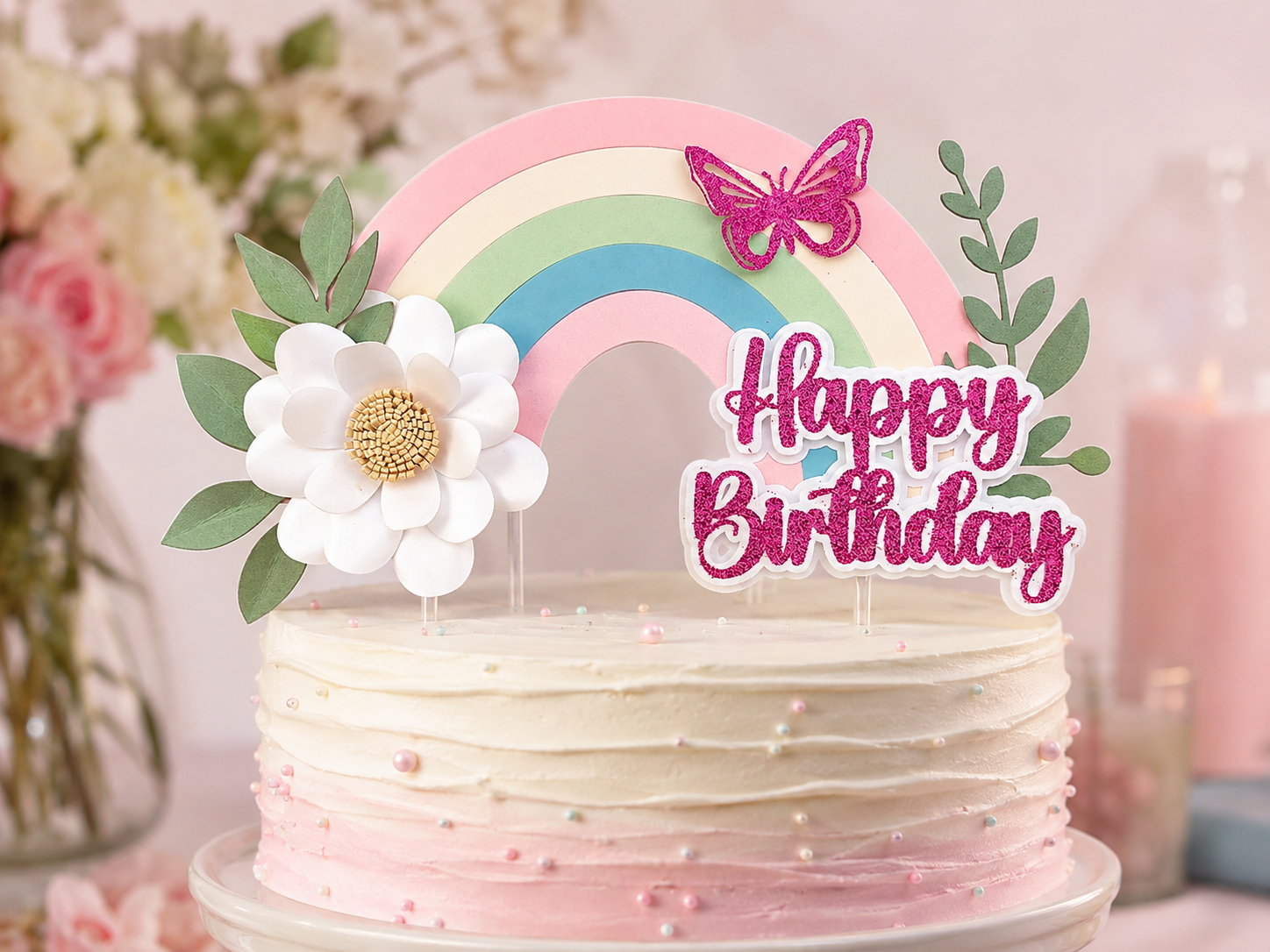 Topo de Bolo - Happy Birthday 1