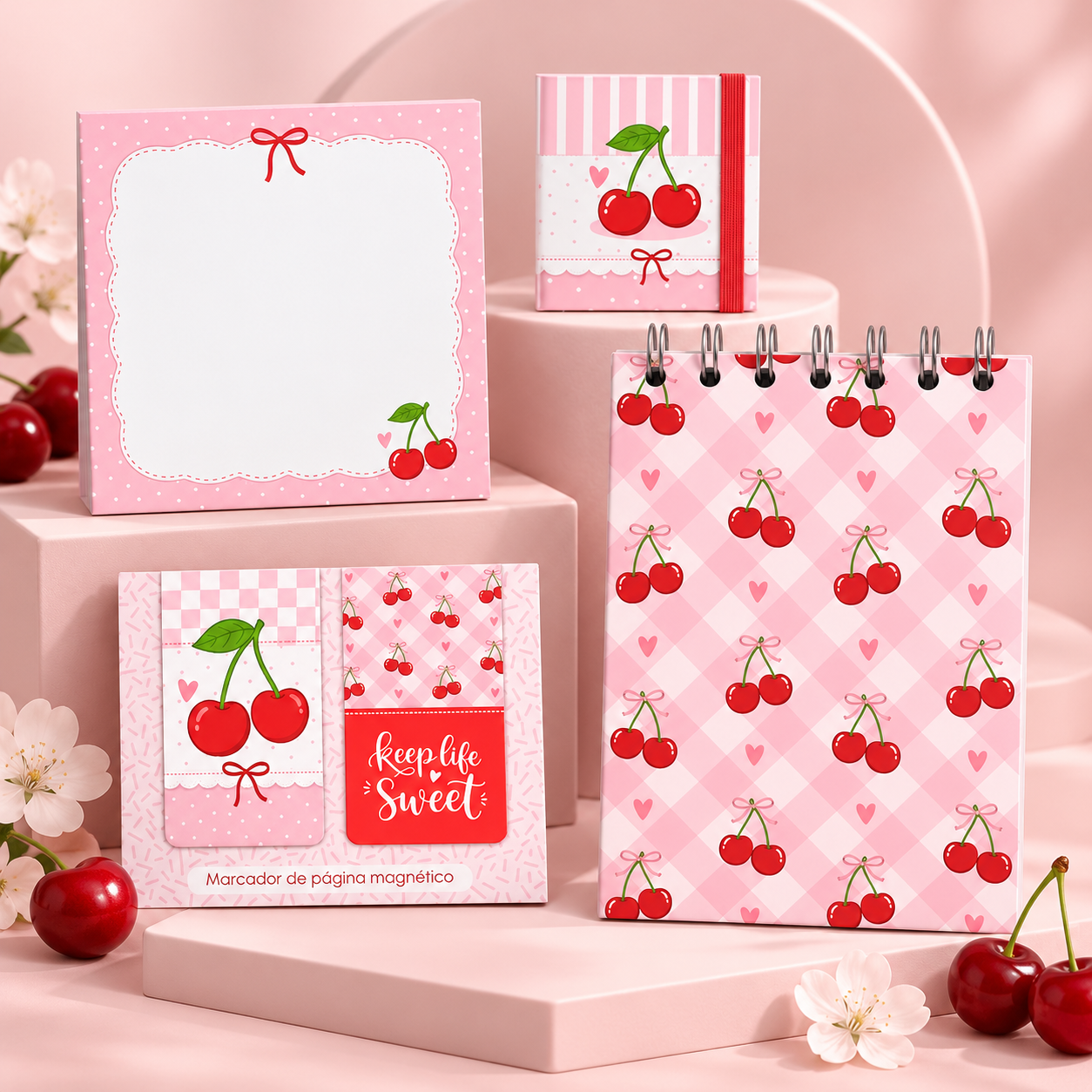 Mini Kit Cerejinhas - Encadernação 1