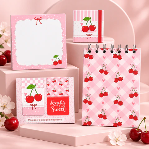 Mini Kit Cerejinhas - Encadernação