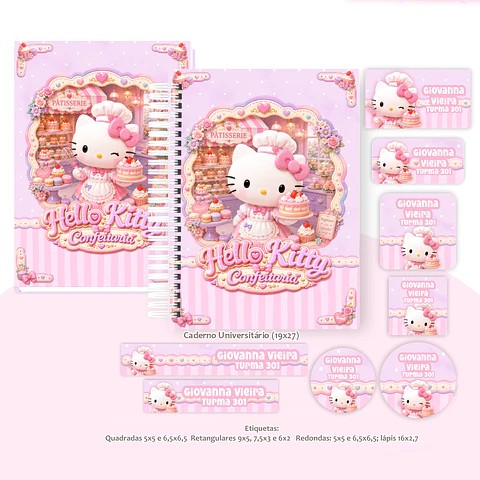 Hello Kitty Confeitaria - Volta às Aulas 2027