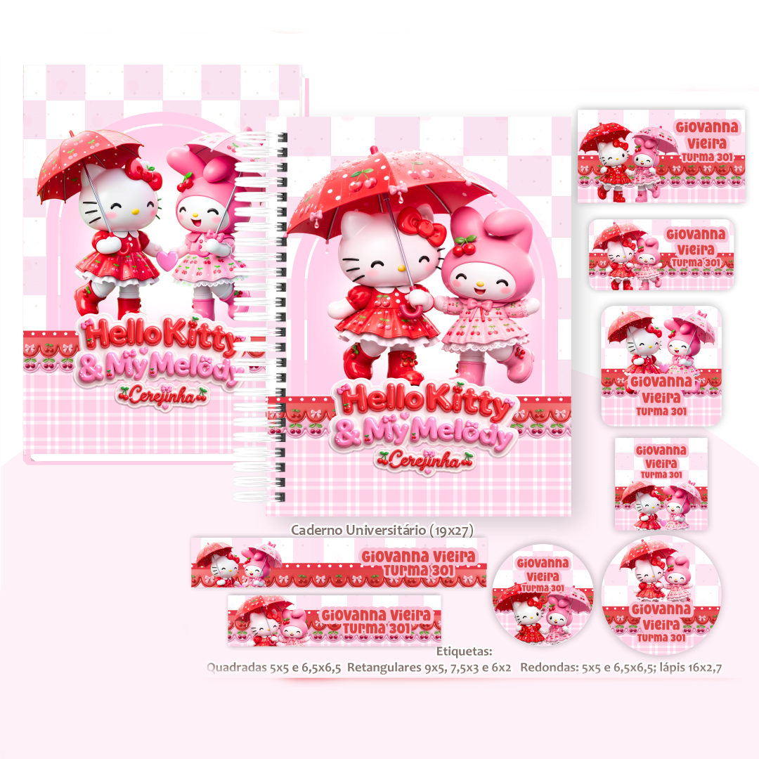 Hello Kitty e My Melody - Volta às Aulas 2027 1