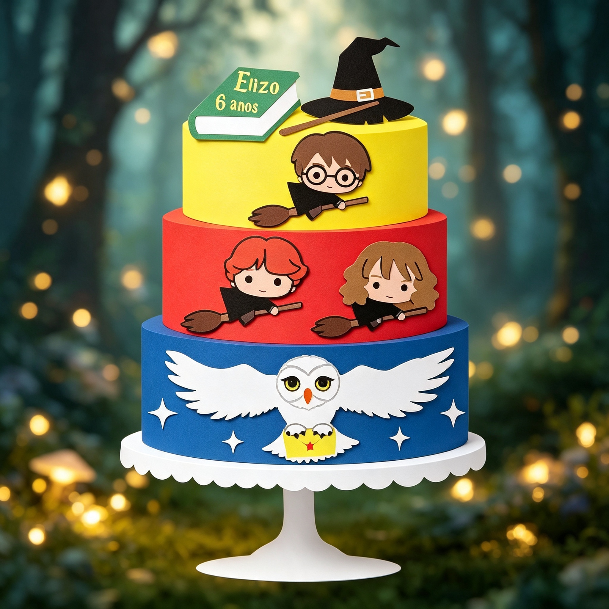 Topo de Bolo - Harry Potter  1