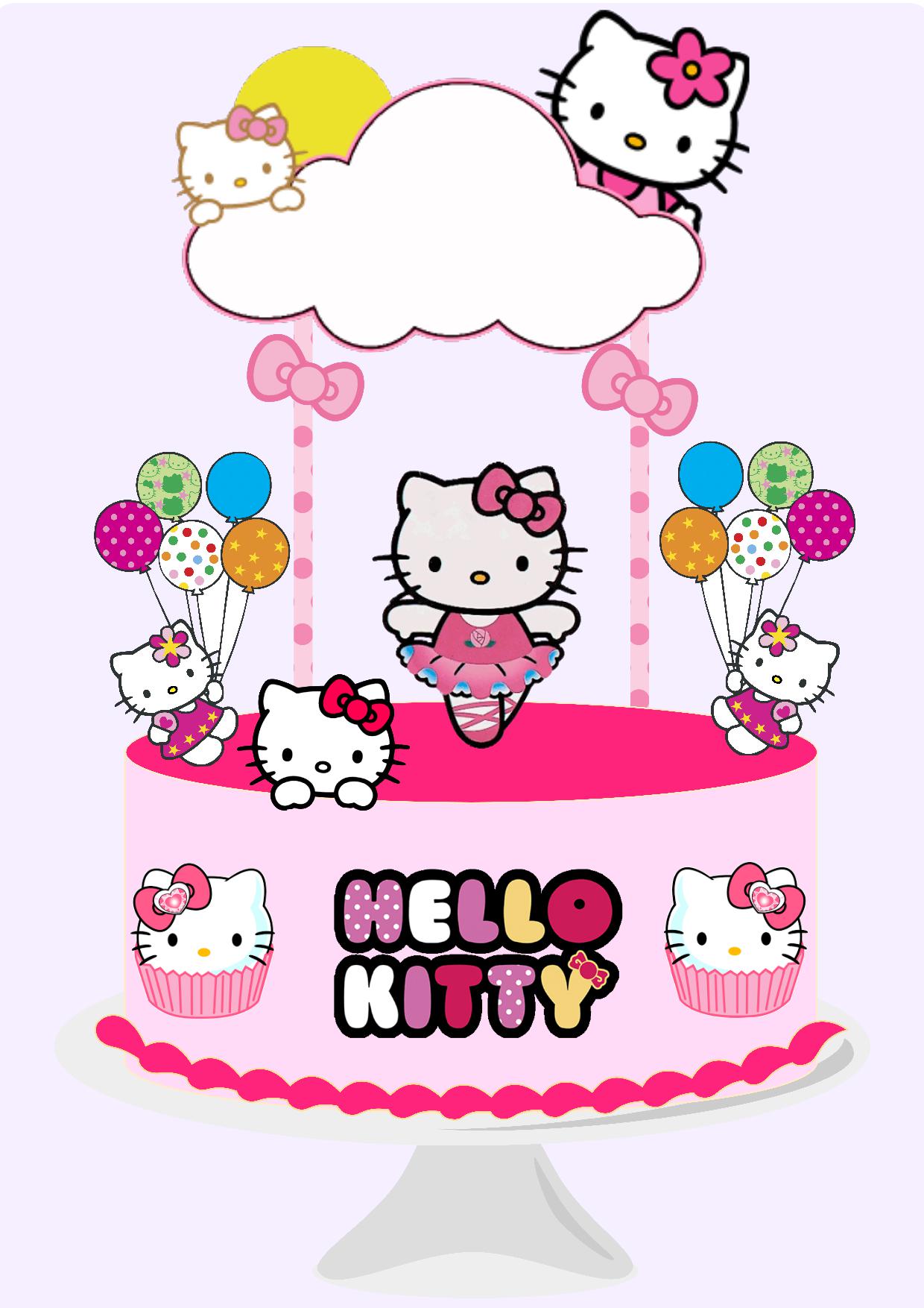 Topo de Bolo - Hello kitty 1