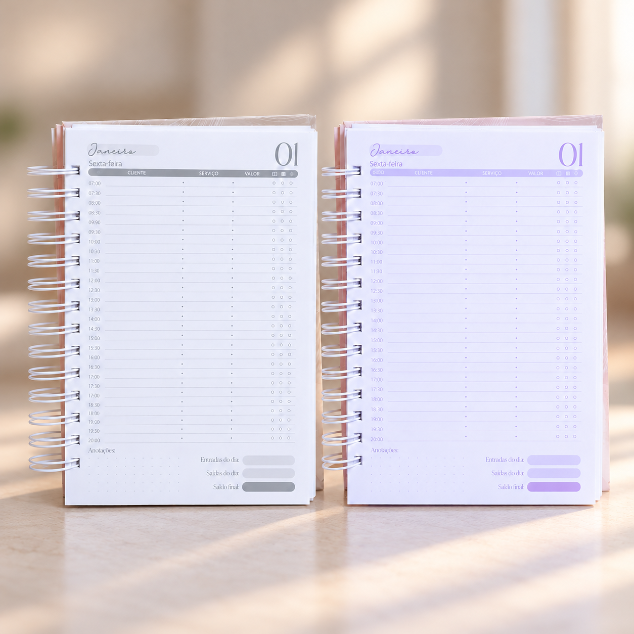 Combo Agendamentos 2027 + Permanente (7 Cores) 1