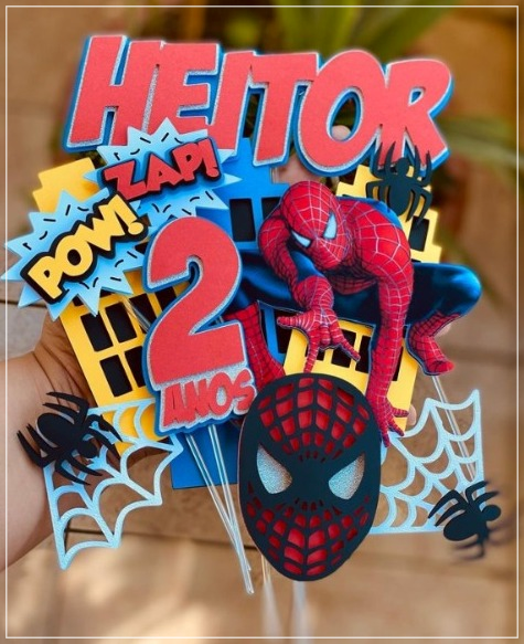 Topo de Bolo - Homem Aranha  1