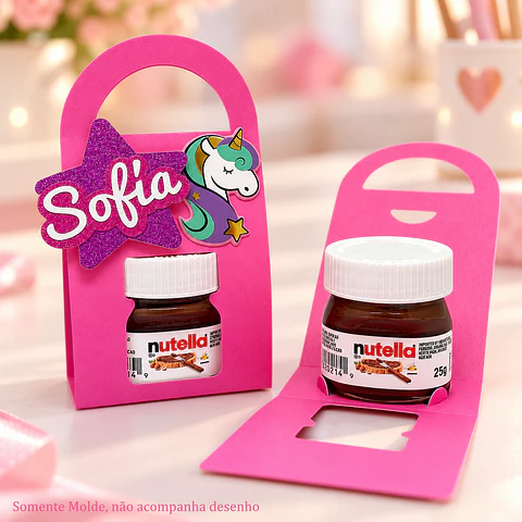 Caixa para Nutella com Alça