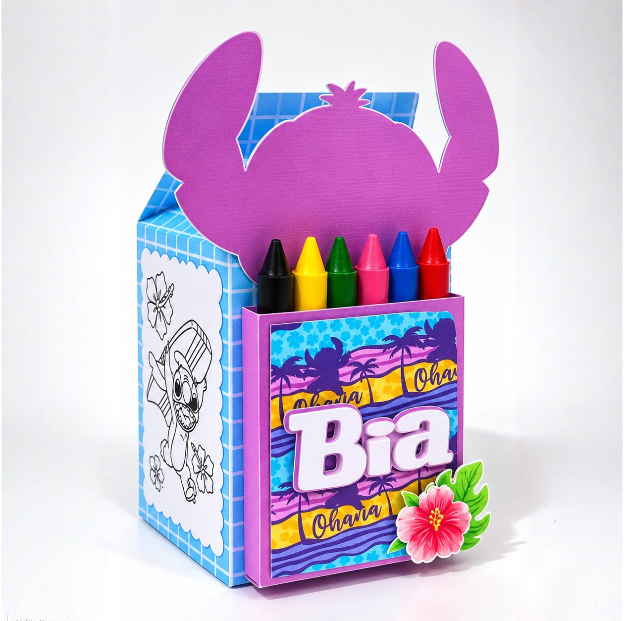Caixa Milk para Colorir - Arquivo de Corte 1