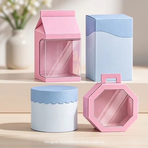 Molde de Caixas + Mockup - Arquivo de Corte   