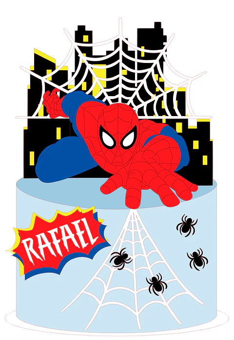 Topo de Bolo - Homem Aranha 