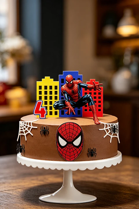 Topo de Bolo - Homem Aranha 