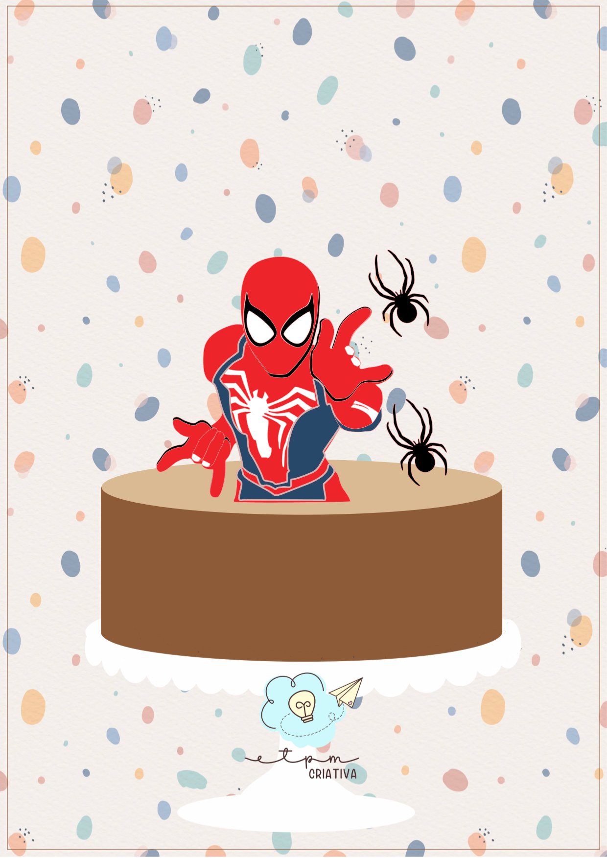Topo de Bolo - Homem Aranha  1