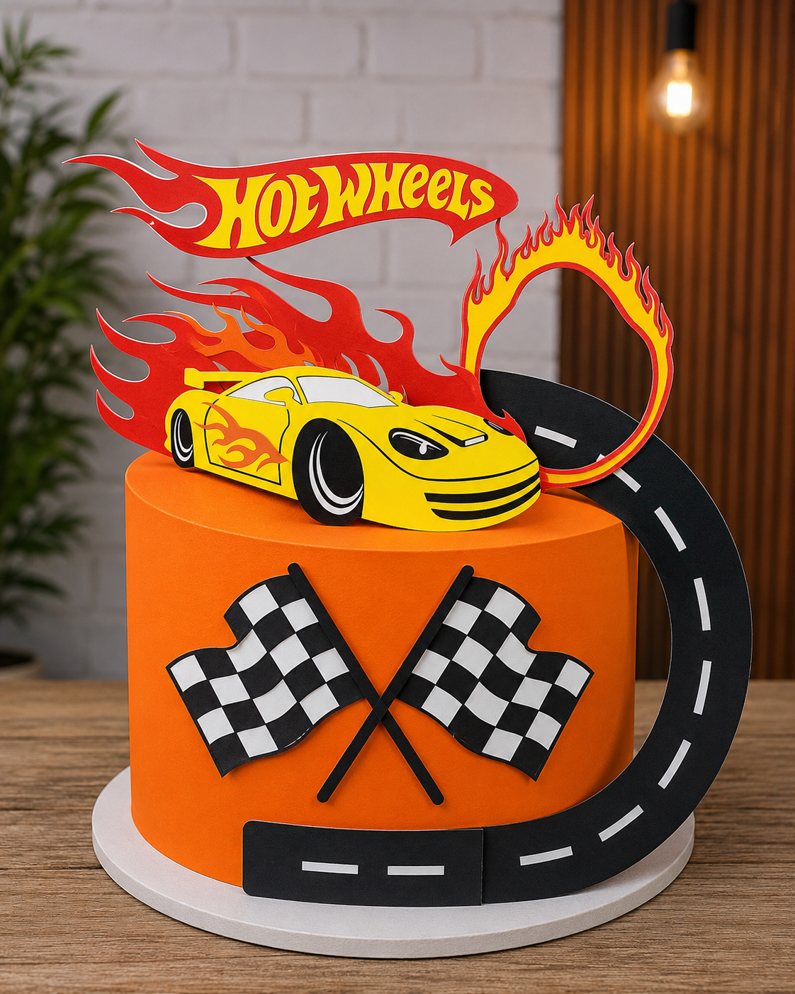 Topo de Bolo - Hot Wheels 1