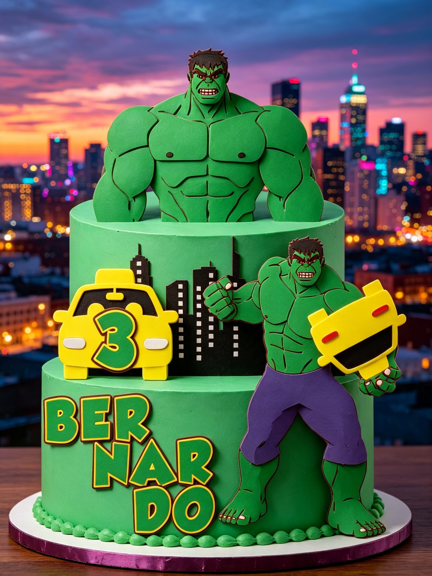 Topo de Bolo - Hulk 1