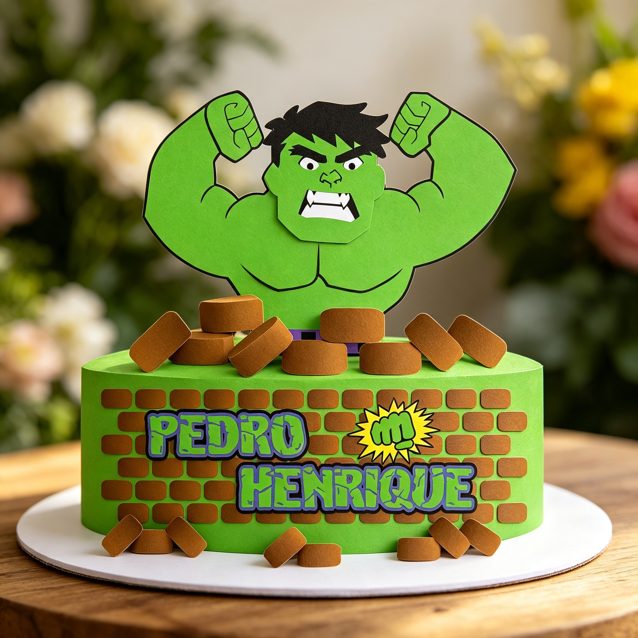 Topo de Bolo - Hulk 1