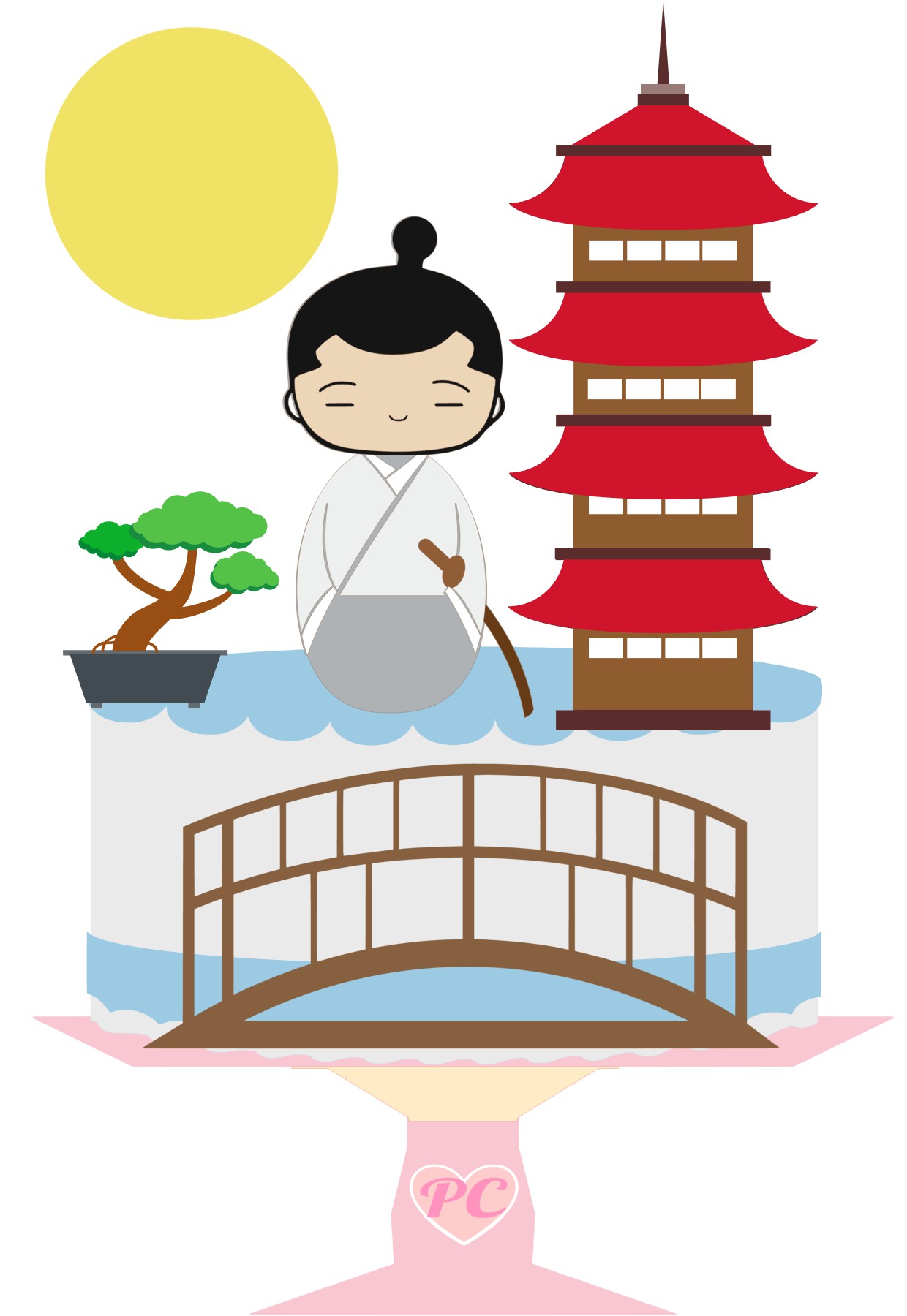 Topo de Bolo - Japonês 1