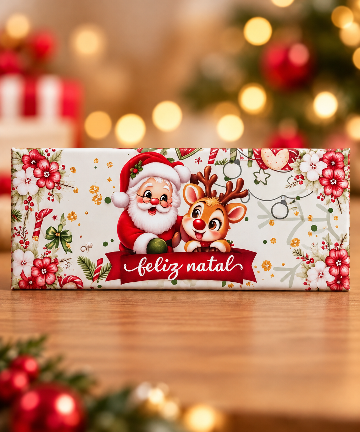 Embalagem Barra de Chocolate - Natal 2