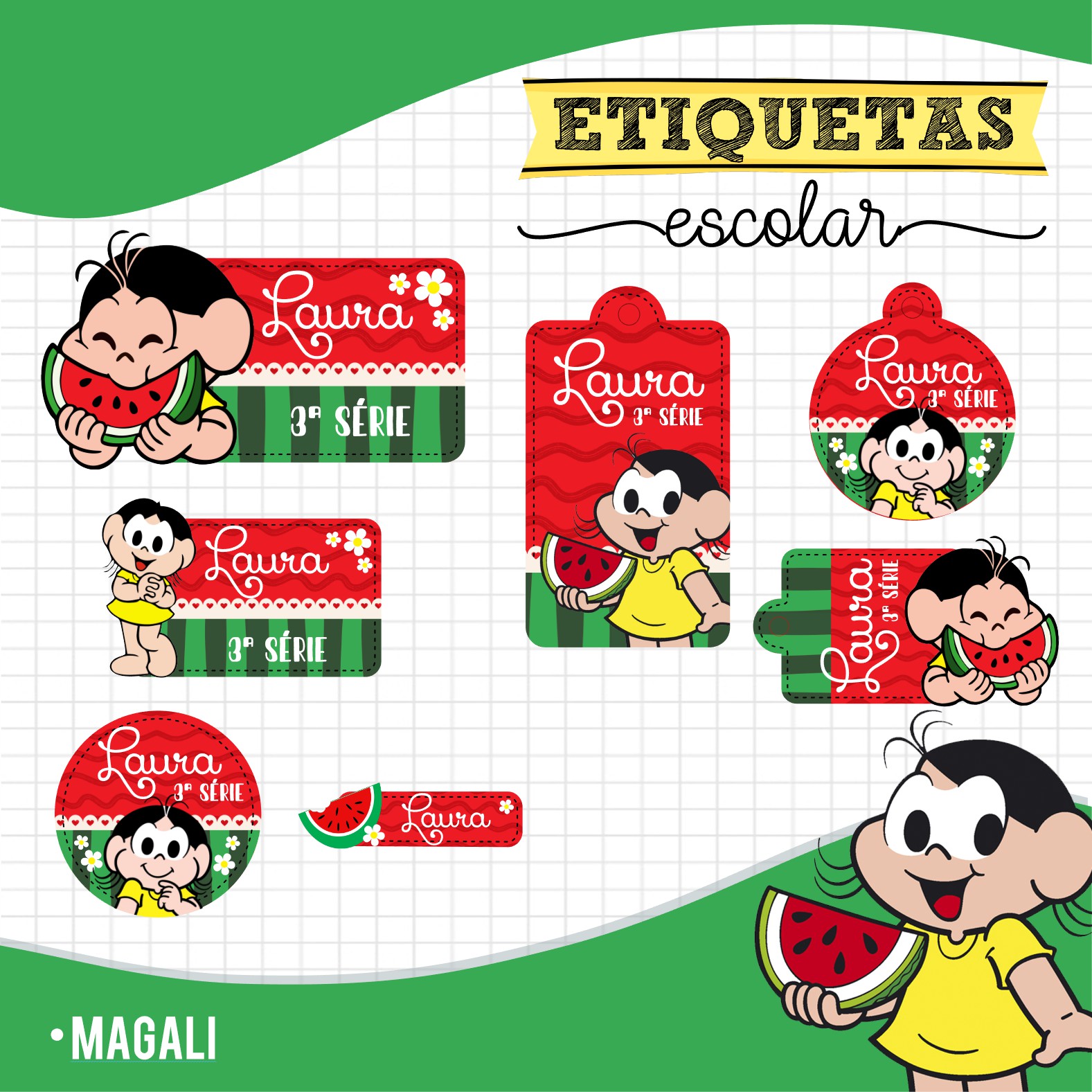Magali - Etiquetas Escolares 1