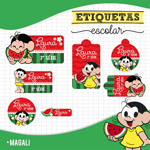 Magali - Etiquetas Escolares