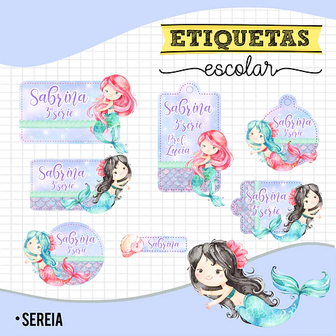 Sereia - Etiquetas Escolares