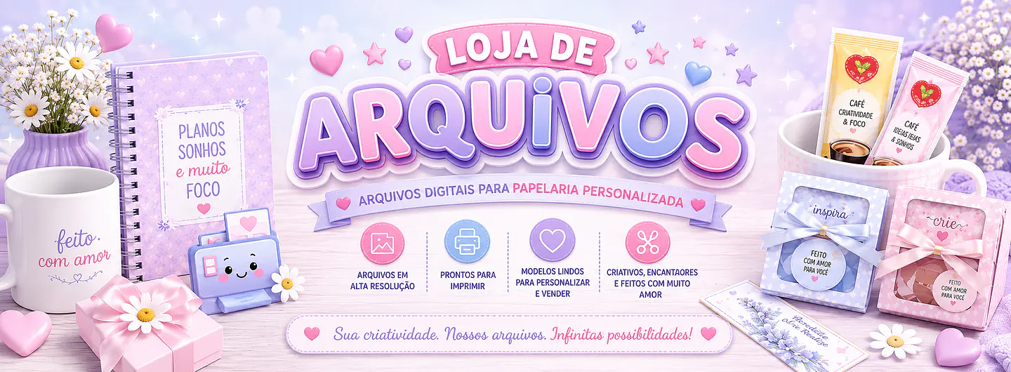 Loja de Arquivos | Arquivos digitais para Papelarias