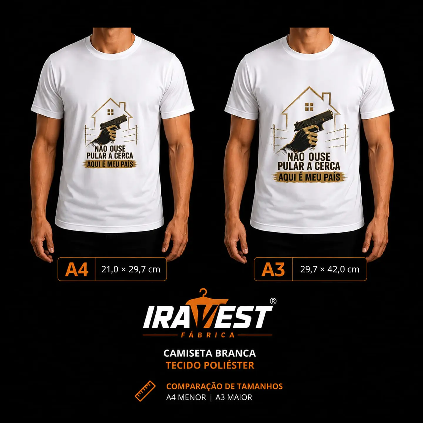 Camiseta Poliéster Dryfit Direito Posse de Arma 1