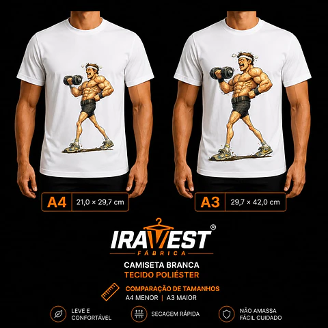Camiseta Poliéster Dryfit Só malho o braço