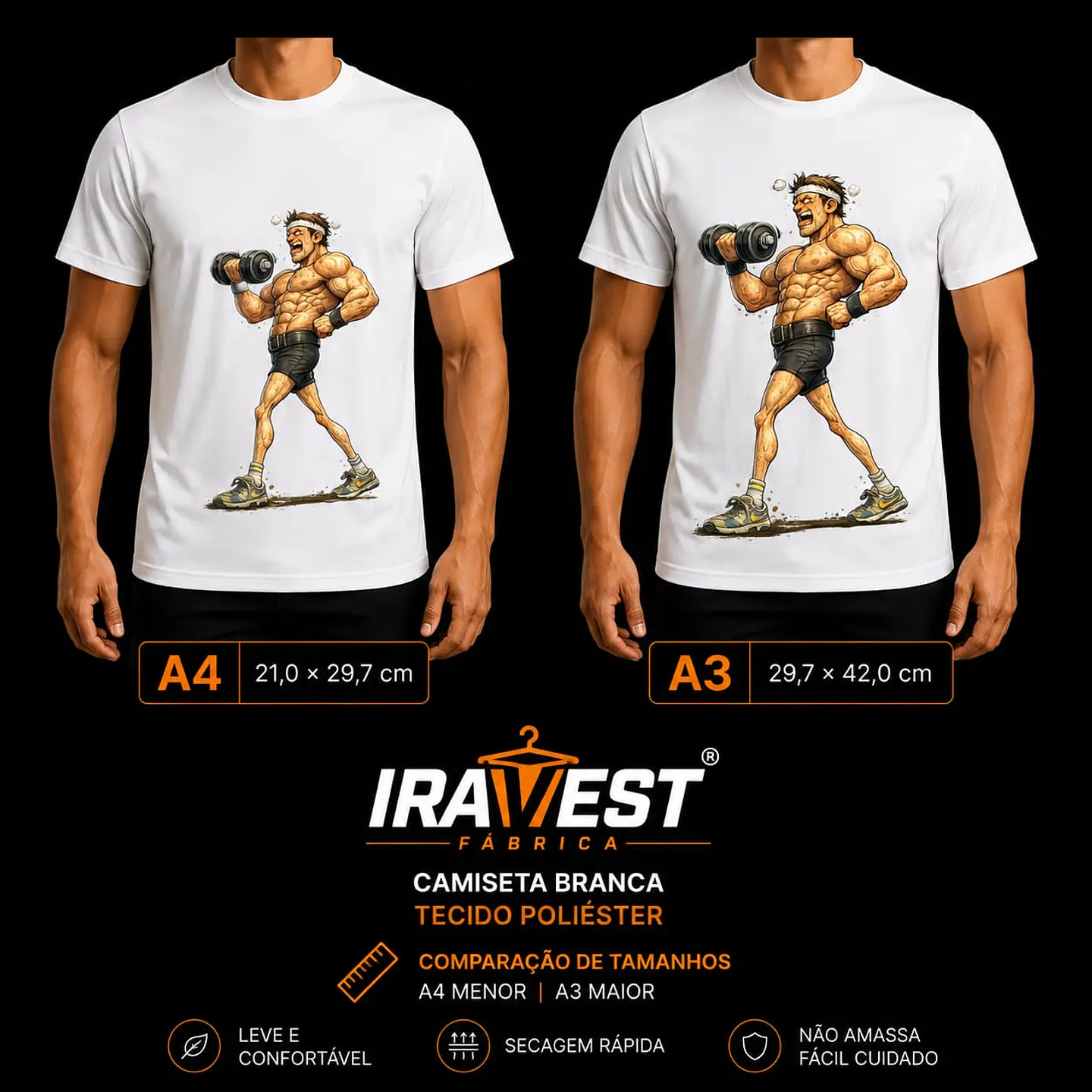 Camiseta Poliéster Dryfit Só malho o braço 1
