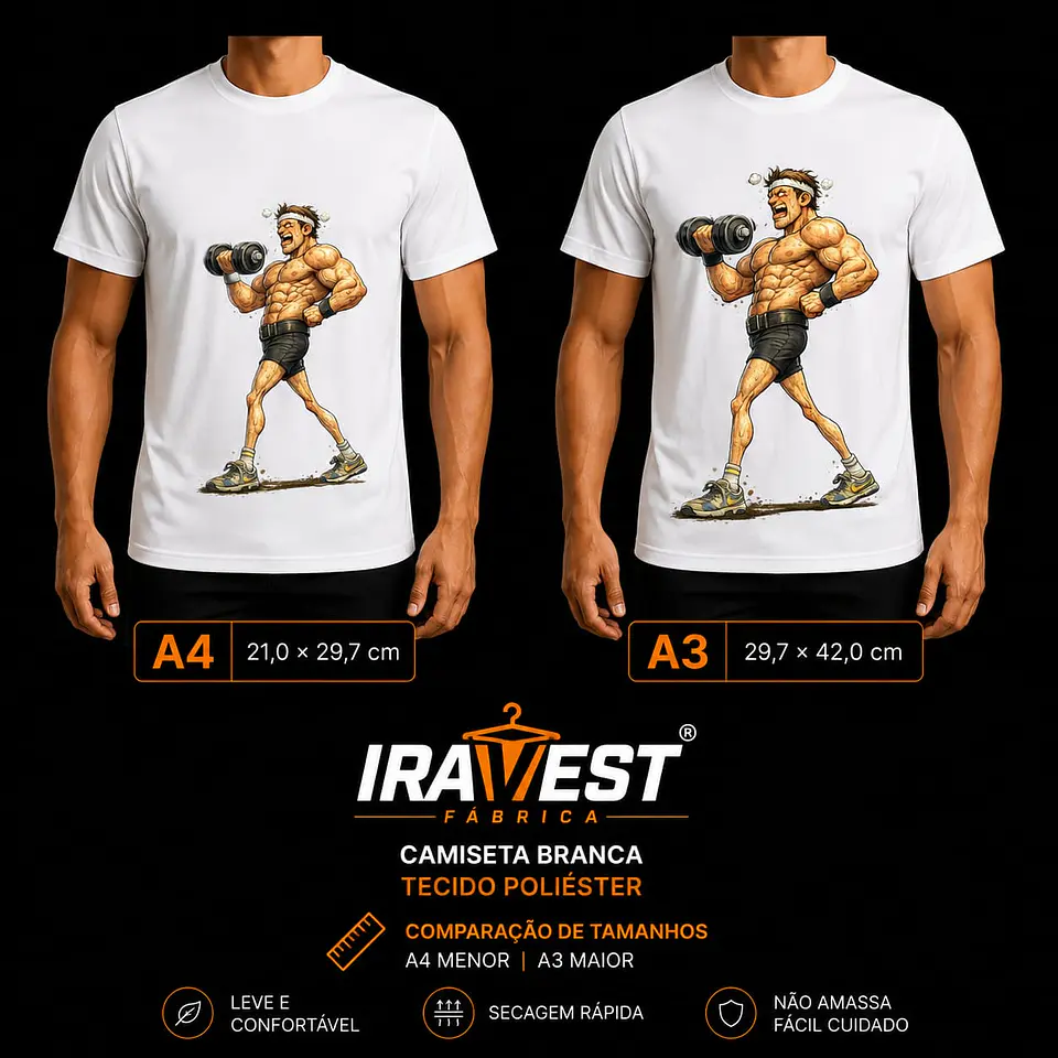 Camiseta Poliéster Dryfit Só malho o braço 1