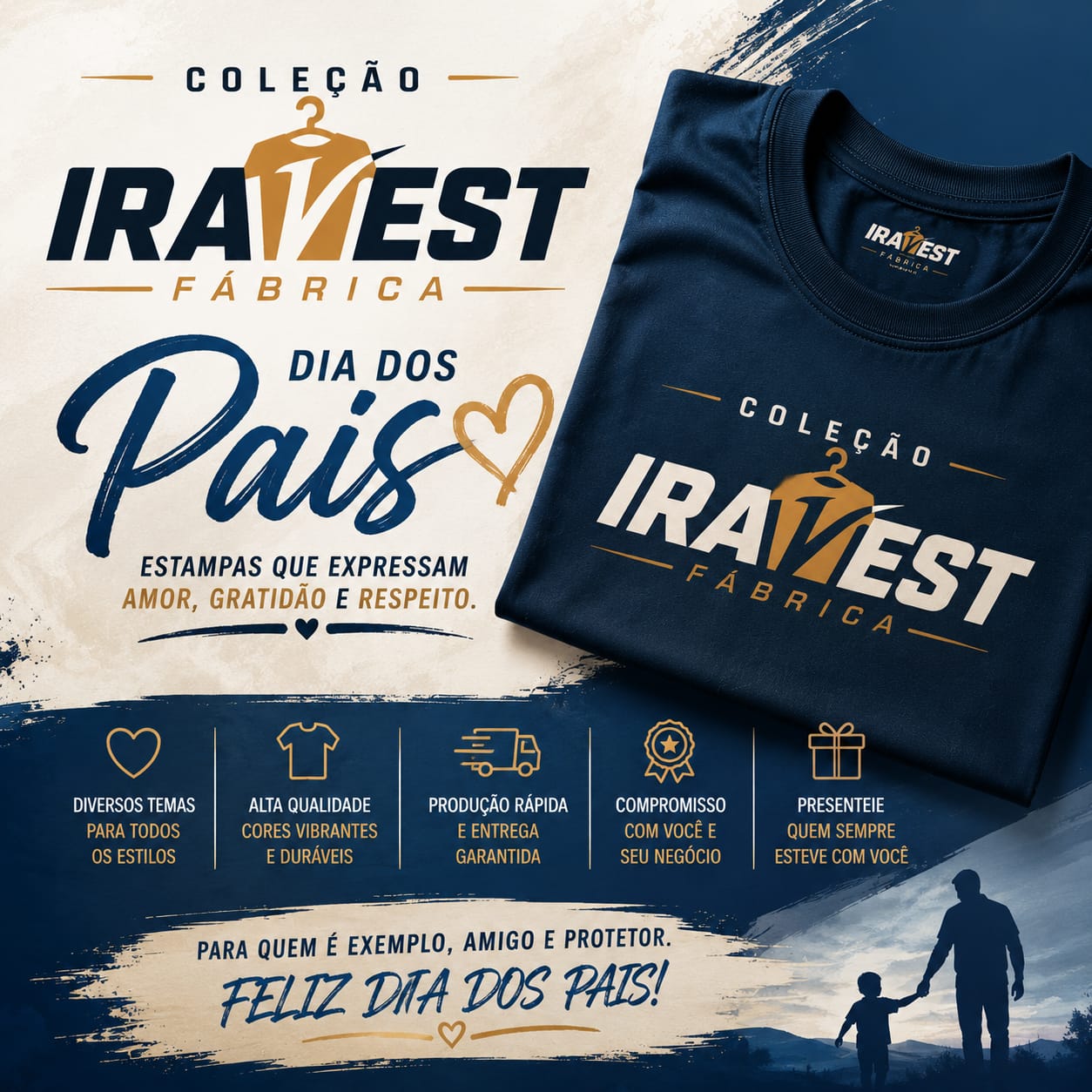 Camisetas Dia dos PAIS