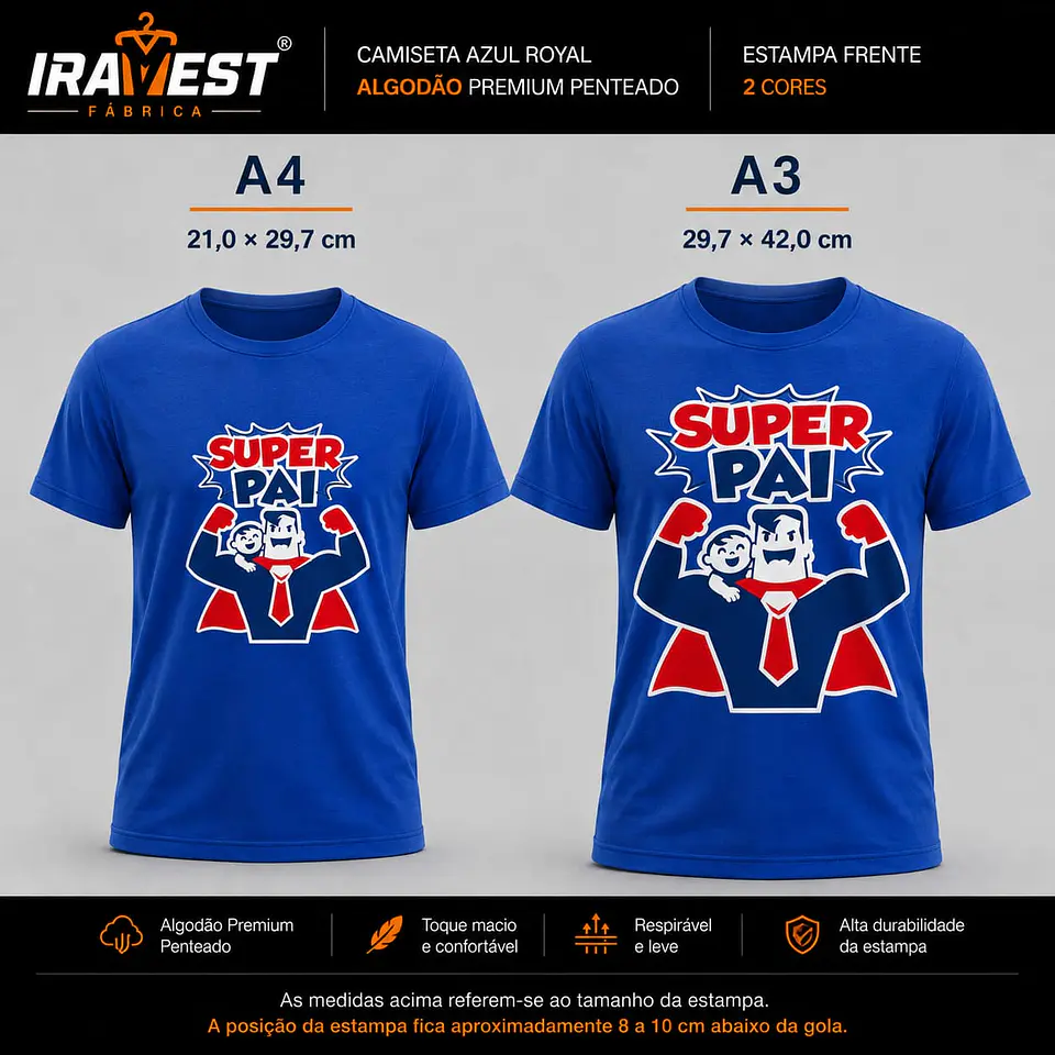 Camiseta Algodão Super PAI 1