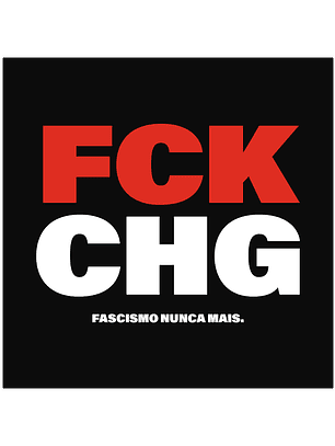 Autocolante FCK CHG preto