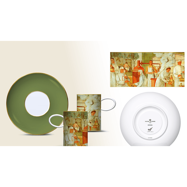 Conjunto de Chávenas de café e pires # Farmácia