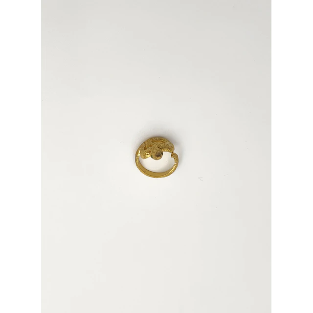 Anel Serpente (prata dourada)