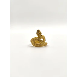Anel Serpente (prata dourada)
