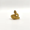 Anel Serpente (prata dourada)