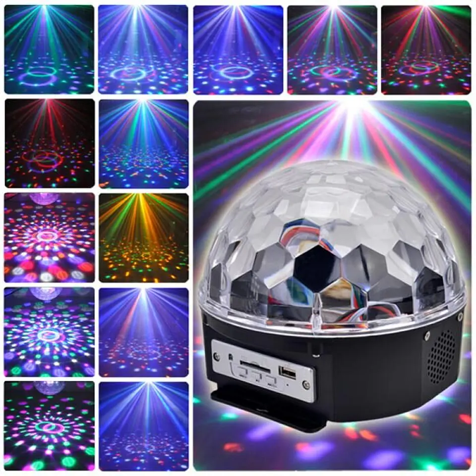 Projetor Luz e musica Rgb Giratório Musical Bluetooth 3