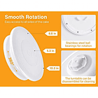 Plataforma giratória de bolo de 11 polegadas com 2 espátulas e 3 régua 4