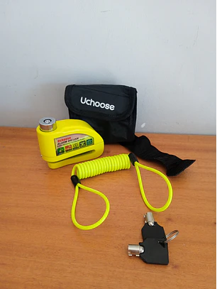 Bloqueio Para Motos e Bicicleta, com alarme