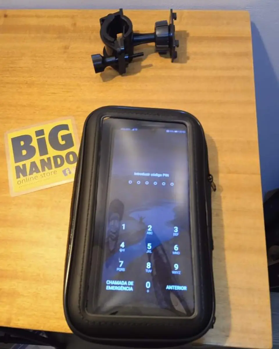 Suporte De Smartphone Impermeável para bicicleta ou mota 4