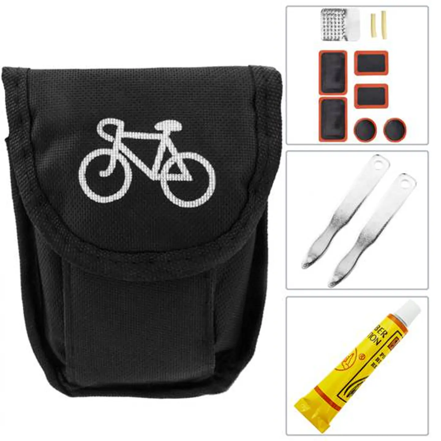Kit de ferramentas para bicicletas com bolsa 1